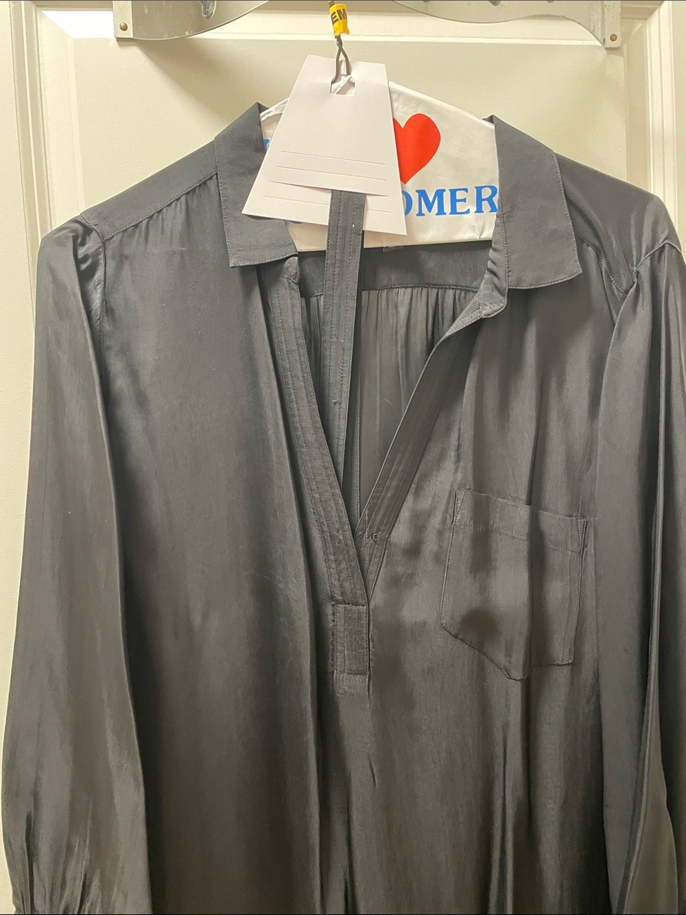 J. Crew Black Maxi Shirt Dress - Picture 2 of 6